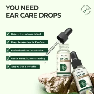Skavix™ Ear Care Drops – Plant-Based Formula | FDA-Registered