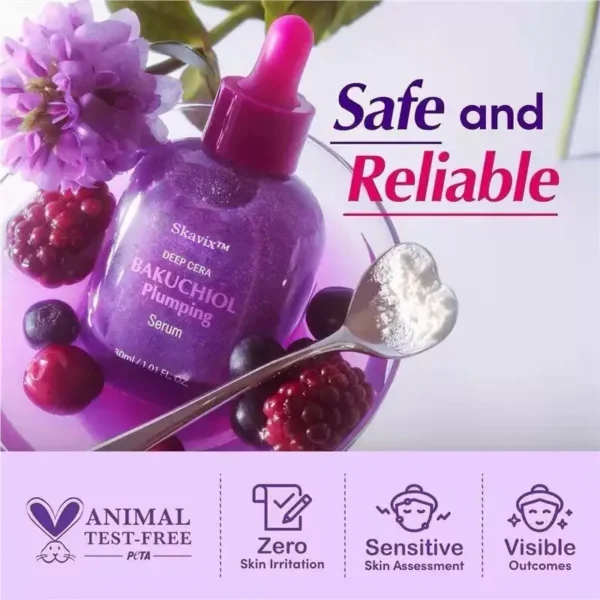 Skavix™ Pore Tightening 2-in-1 - Bakuchiol Plumping Serum Retinol alternative and vegan PDRN for elasticity, minimized pores, and smoother skin