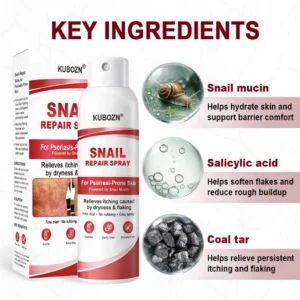 KUBOZN® Snail Repair Spray for Itchy, Flaky Psoriasis Skin