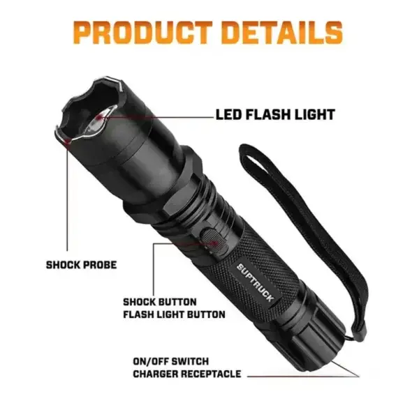 💥 2026 Flash Sale OFF ️🔦 VoltGuard X95 Tactical Stun Flashlight ⚡ Light in Dark, Power in Danger
