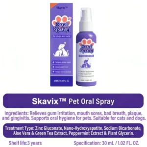 Skavix™ Pet Oral Spray | Fresh Breath & Gum Care