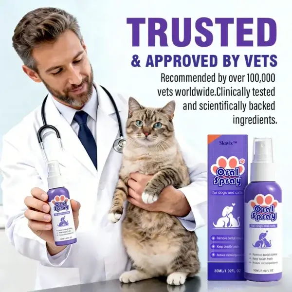 Skavix™ Pet Oral Spray | Fresh Breath & Gum Care